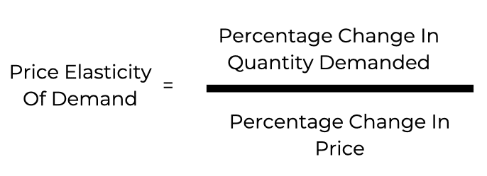 price elasticity of demand formula