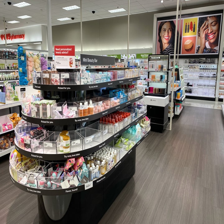 Beauty brand counter